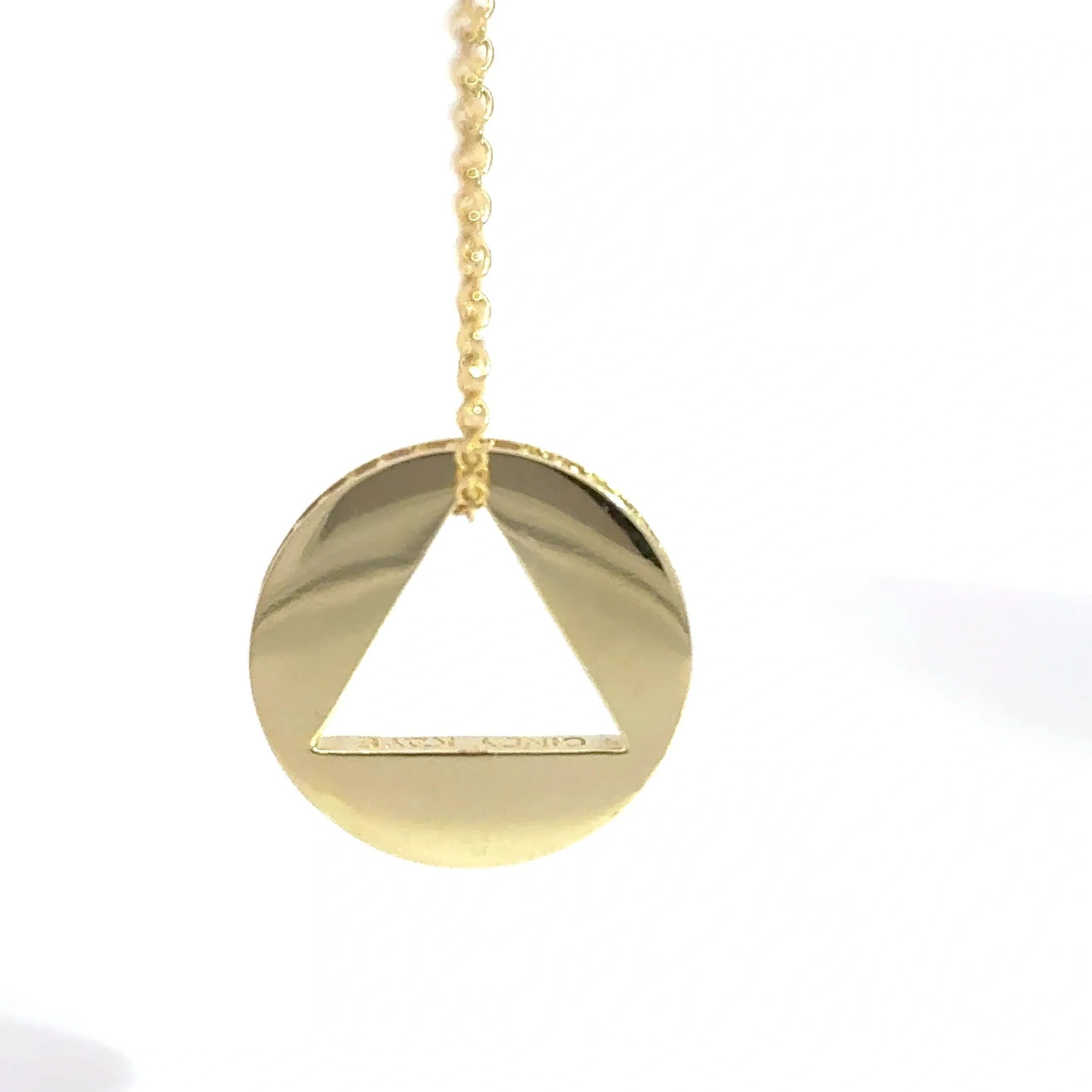 Large 14K Gold Medallion with Diamonds