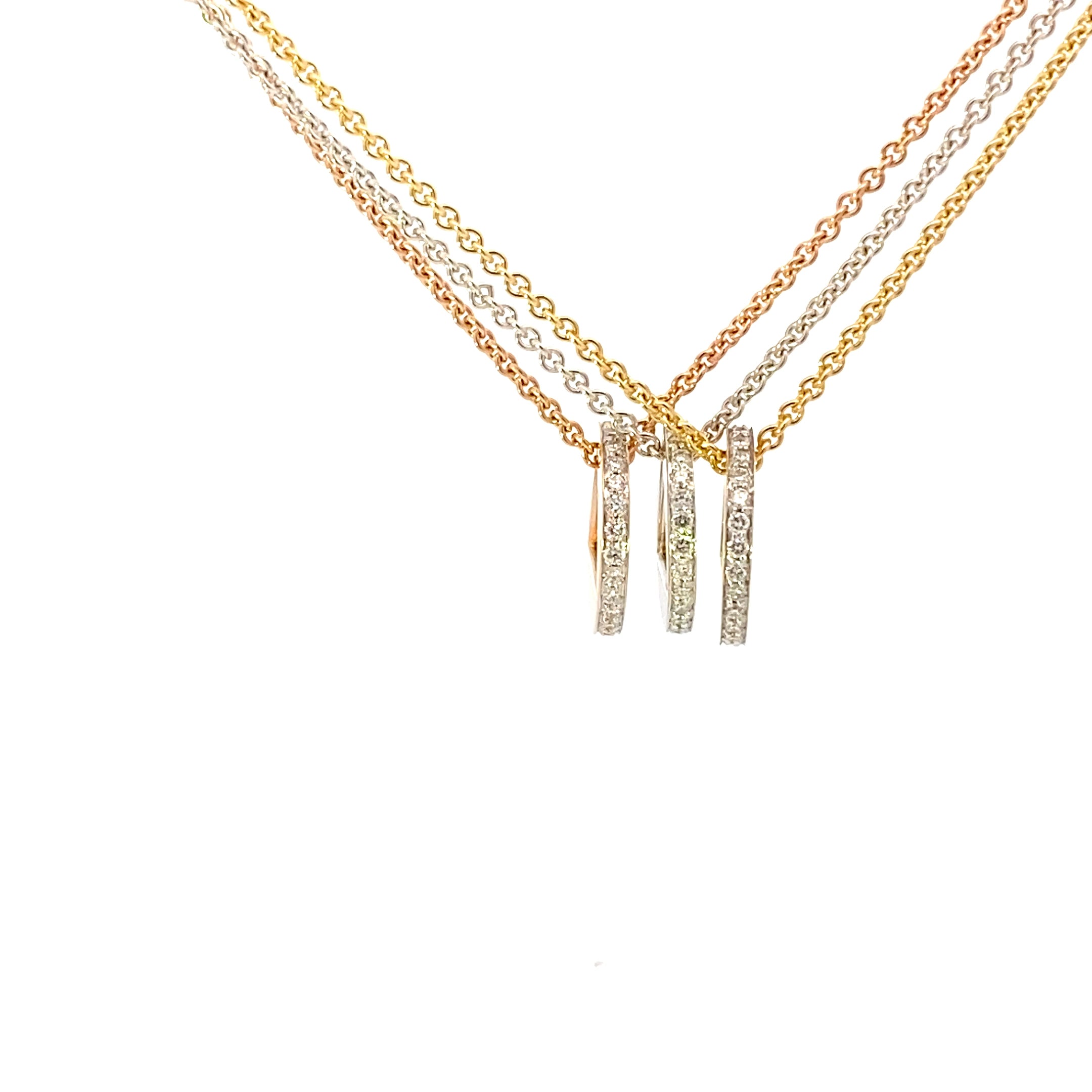 Medium 18K Yellow Gold Medallion with Diamonds